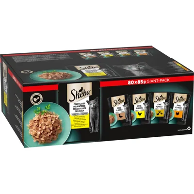 Sheba Delicatesse in Gelei Gevogelte - Giant-Pack - 80 x 85 g