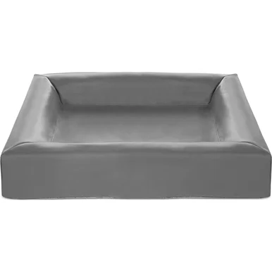 Bia bed kunstleer hoes hondenmand grijs bia-4 85x70x15 cm