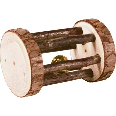 Trixie Natural Living speelrol met belletje konijn/knager 5x7 cm