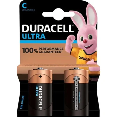 Duracell C Batterijen (2 Stuks) Tegen Ratten - Gaan langer mee - Voor diverse apparaten - Goede kwaliteit