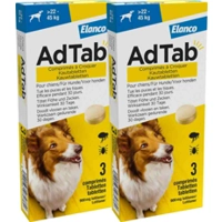 2x AdTab Anti Vlo en Teek Kauwtabletten Hond>22-45kg 3 tabletten product name