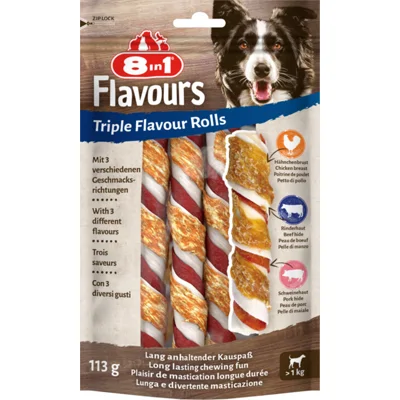 8in1 Triple Flavour Rolls 3 stuks