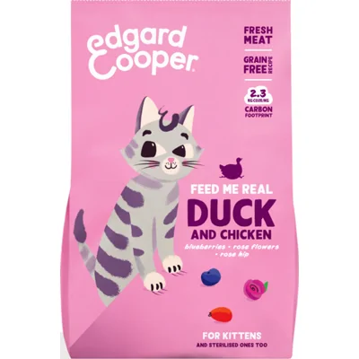 Edgard&Cooper Kattenvoer Kitten Eend - Kip 325 gr