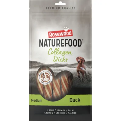 Rosewood Naturefood Hondensnack Collageen Sticks Duck M 100 gr