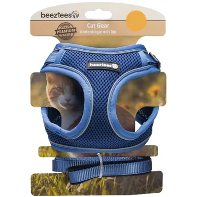 Beeztees Parinca Kattentuig - Blauw - S/M