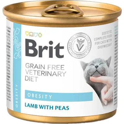 Brit Veterinary Diet Cat - Grain free - Obesity - Blik - 6 x 200 g