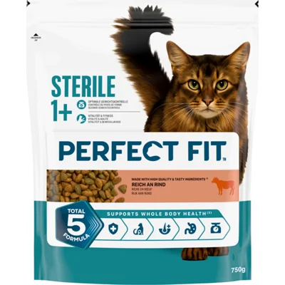 4x Perfect Fit Kattenvoer Droog Steriel Rund 750 gr