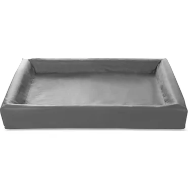 Bia bed kunstleer hoes hondenmand grijs bia-6 100x80x15 cm