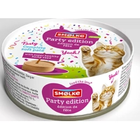 Smølke Soft Paté Party edition (poultry mix) kattenvoer 80 gram