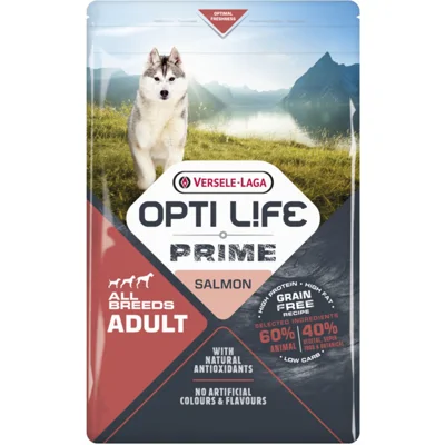 Versele-Laga Opti-Life Prime Adult All Breeds Zalm 12.5 kg