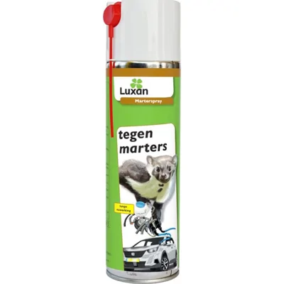 Luxan Marterspray Tegen Marters - Voor alle oppervlaktes - Geurloos en transparant - Bied langdurige bescherming