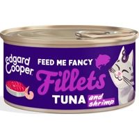 24x Edgard&Cooper Kattenvoer Fillets Tonijn - Garnaal 70 gr
