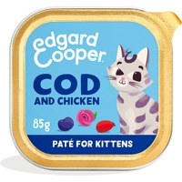 Edgard&Cooper Kattenvoer Kitten Pate Kabeljauw - Kip 85 gr