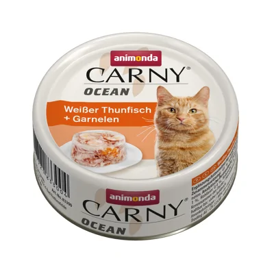 Animonda Carny Ocean - Witte Tonijn + Garnalen (12x80 gr.)