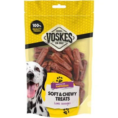 Voskes Hondensnacks Original Lamsworstjes Lam & Kip 350 gr