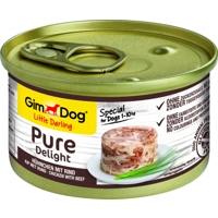 Gimdog Pure Delight Kip met Rund 85gr