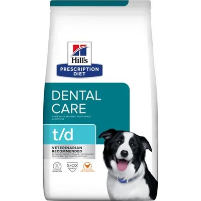 Hill's Prescription Diet t/d Dental Care hondenvoer met Kip 4kg zak