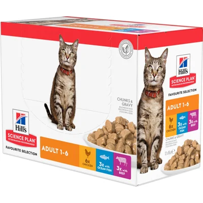 Hill's Science Plan Kat Adult Multipack Classic (12x85g)