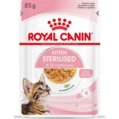 Royal Canin sterilised kitten Jelly natvoer voor kitten 12 x 85gr