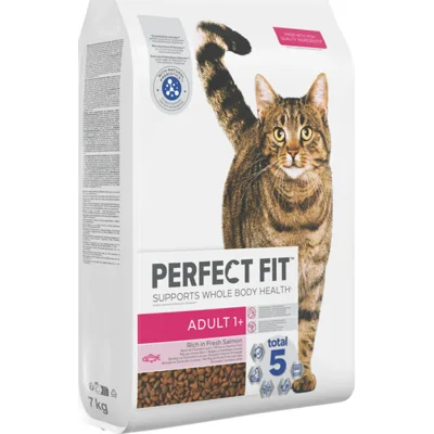 Perfect Fit Adult 1+ met zalm kattenvoer 2 x 7 kg