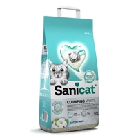 Sanicat Clumping White Cotton Fresh kattenbakvulling 10 liter product name