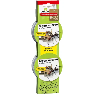 Luxan Mierenlokdoosjes Tegen Mieren - Voor binnen en buiten - Ecologisch product - Bestrijdt het hele nest