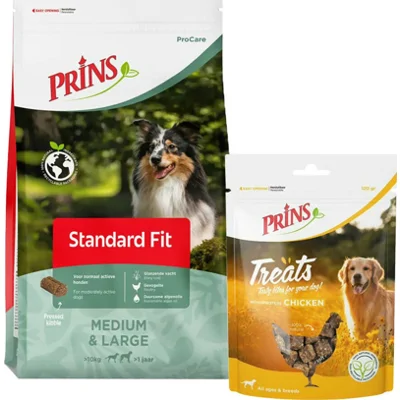 Prins ProCare Standard Fit 20 kg&Treats Chicken Pakket