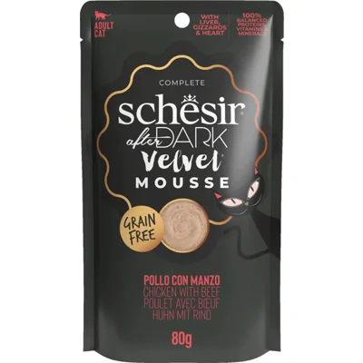 12x Schesir After Dark Velvet Mousse Kip&Rund 80 gr