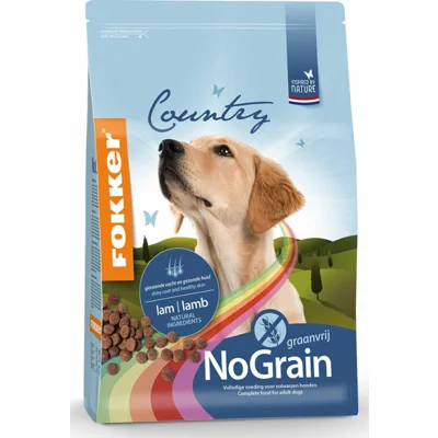 3x Fokker Country Balance Graanvrij Hondenvoer 2,5 kg