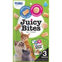 6x Inaba Juicy Bites Kattensnack Bouillon - Inktvis 34 gr