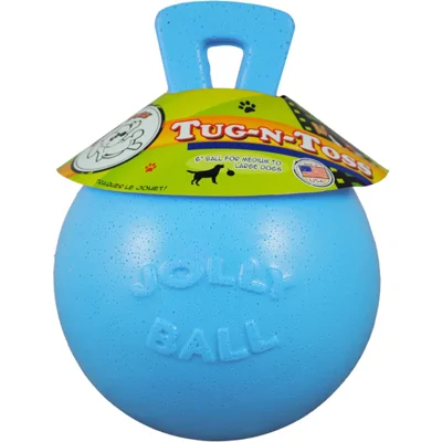 Jolly Ball Tug-n-Toss - Medium (6 inch) 15 cm baby blauw