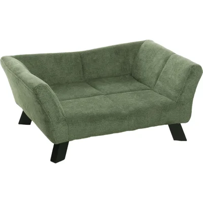Sofa Damario ligbank rechthoekig voor hond en kat groen Per stuk