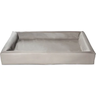 Bia bed kunstleer hoes hondenmand taupe bia-6 100x80x15 cm