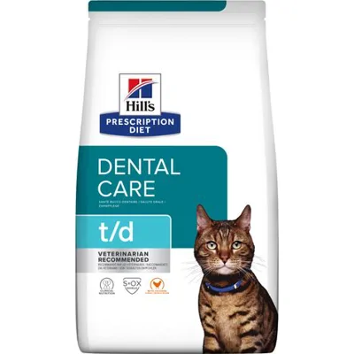 Hill's Prescription Diet t/d Dental Care kattenvoer met Kip 1,5kg zak