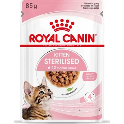Royal Canin sterilised kitten morsels in gravy (saus) natvoer voor kitten 12 x 85gr
