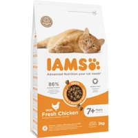 Iams Senior kattenvoer met verse kip 2 x 3 kg
