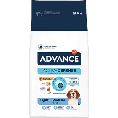 Advance Medium Light met kip hondenvoer 12 kg