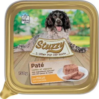 Stuzzy Paté met kip hondenvoer 150 gr. 1 tray (22 x 150 g)