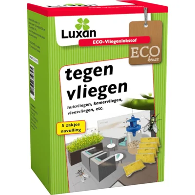 ECO-Vliegenlokstof Tegen Vliegen - Ecologisch - Vangt 20.000 vliegen - Veilig voor mens of dier