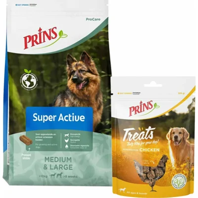 Prins ProCare Super Active 20 kg&Treats Chicken Pakket