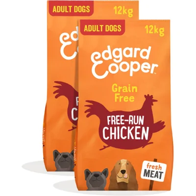 2x Edgard&Cooper Hondenvoer Scharrelkip 12 kg