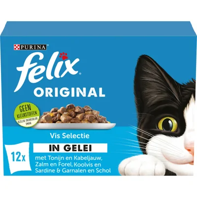 4x Felix Original Vis Selectie in Gelei 12 x 85 gr