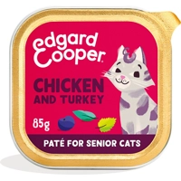Edgard&Cooper Kattenvoer Senior Pate Kip - Kalkoen 85 gr