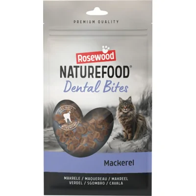 Rosewood Naturefood Kattensnack Dental Bites Mackeral 50 gr
