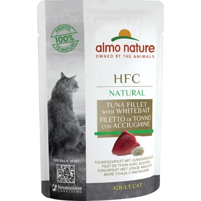 Almo Nature HFC Natural tonijn met ansjovis natvoer kat (55 g) 24 x 55 g