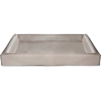 Bia bed kunstleer hoes hondenmand taupe bia-7 120x100x15 cm