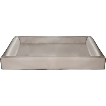 Bia bed kunstleer hoes hondenmand taupe bia-7 120x100x15 cm
