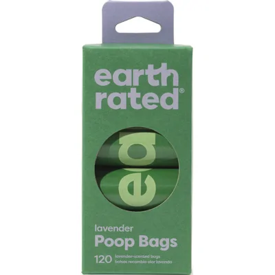 Earth Rated Hondenpoepzakjes Lavendel 8 rol