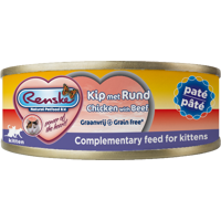Renske vers paté kip met rund natvoer kitten 70 gram