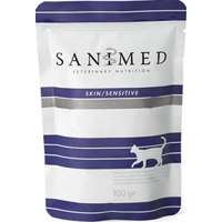 Sanimed Skin/Sensitive natvoer pouches kat 12 x 100 gram